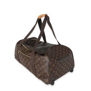 Louis Vuitton Brown Monogram Neo Eole 55 Rolling Duffle Bag Excellent Condition